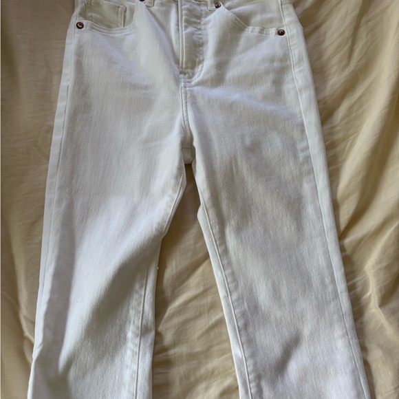 Express Women's Straight Leg Jeans in White - Picture 1 of 4